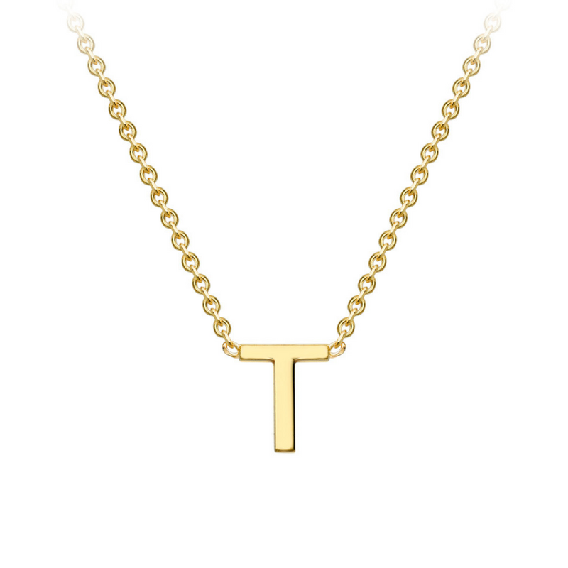 PETITE INITIAL NECKLACE | 9K SOLID GOLD