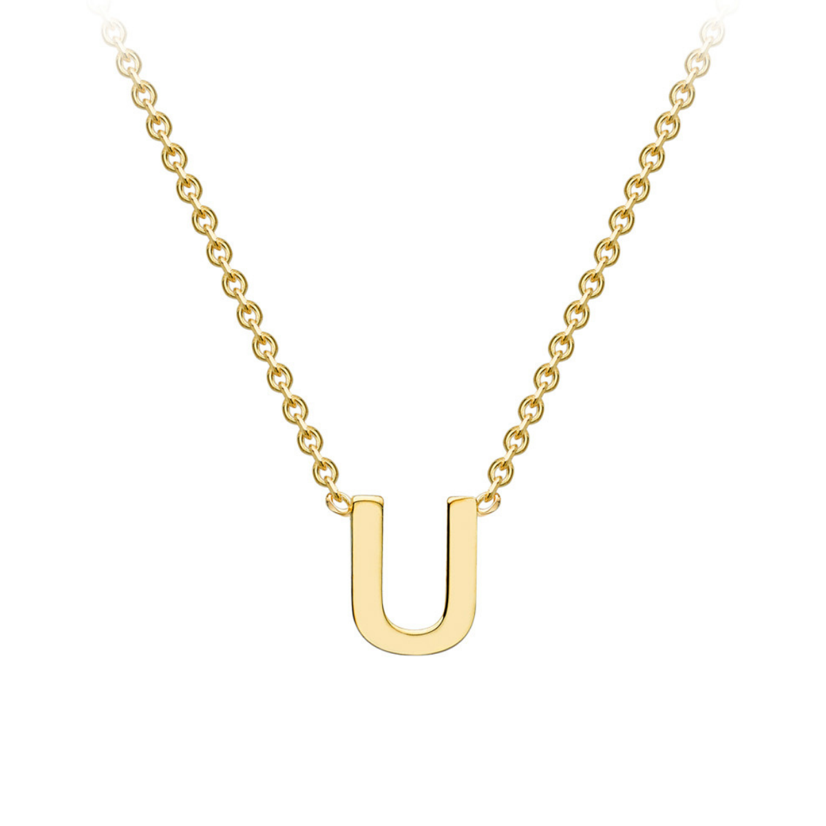 PETITE INITIAL NECKLACE | 9K SOLID GOLD