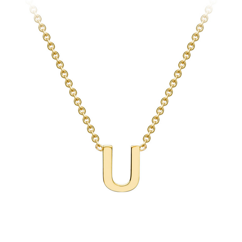PETITE INITIAL NECKLACE | 9K SOLID GOLD