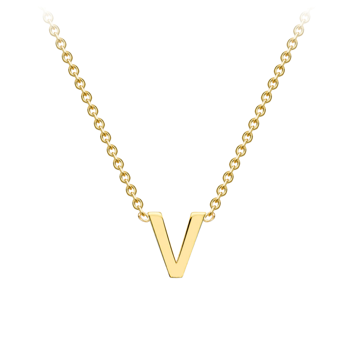 PETITE INITIAL NECKLACE | 9K SOLID GOLD