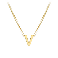 PETITE INITIAL NECKLACE | 9K SOLID GOLD