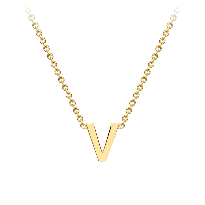 PETITE INITIAL NECKLACE | 9K SOLID GOLD