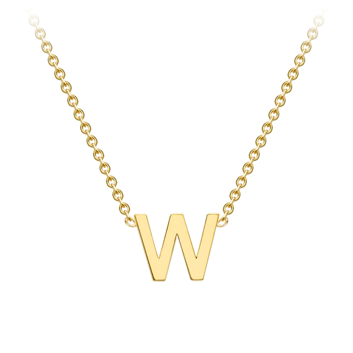 PETITE INITIAL NECKLACE | 9K SOLID GOLD