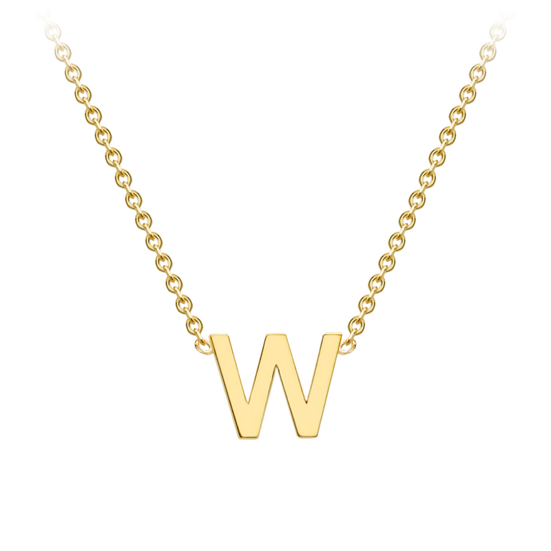 PETITE INITIAL NECKLACE | 9K SOLID GOLD