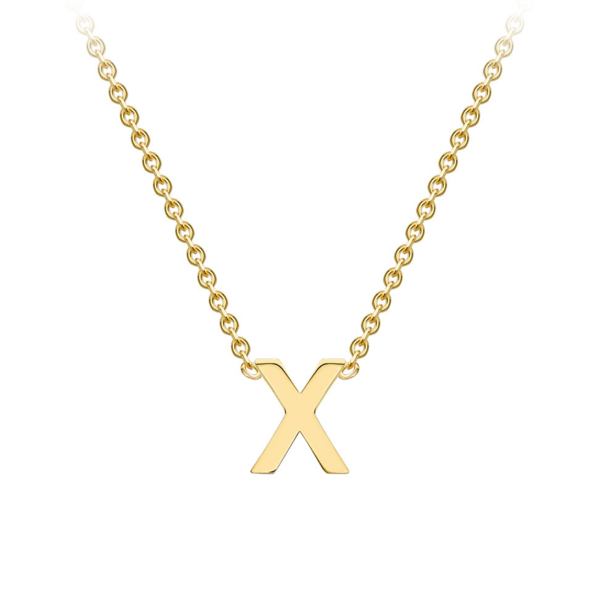 PETITE INITIAL NECKLACE | 9K SOLID GOLD