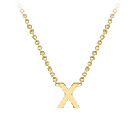 PETITE INITIAL NECKLACE | 9K SOLID GOLD