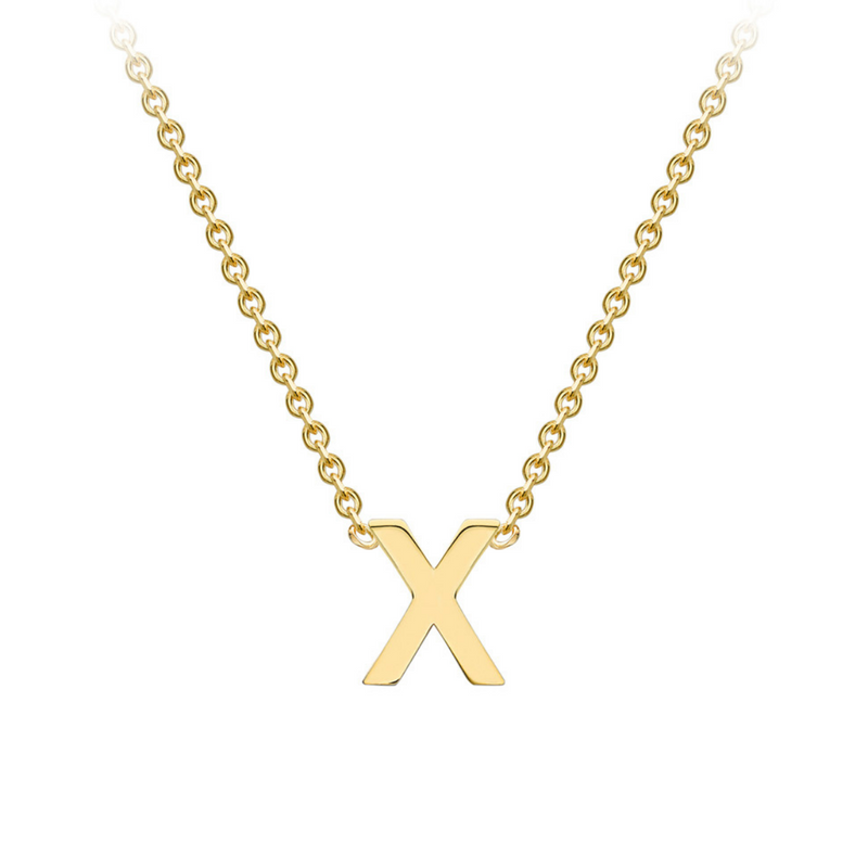 PETITE INITIAL NECKLACE | 9K SOLID GOLD