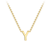 PETITE 'Y' INITIAL NECKLACE | 9K SOLID GOLD