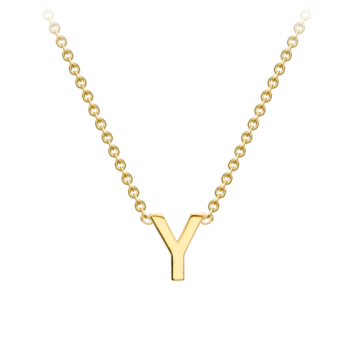 PETITE INITIAL NECKLACE | 9K SOLID GOLD