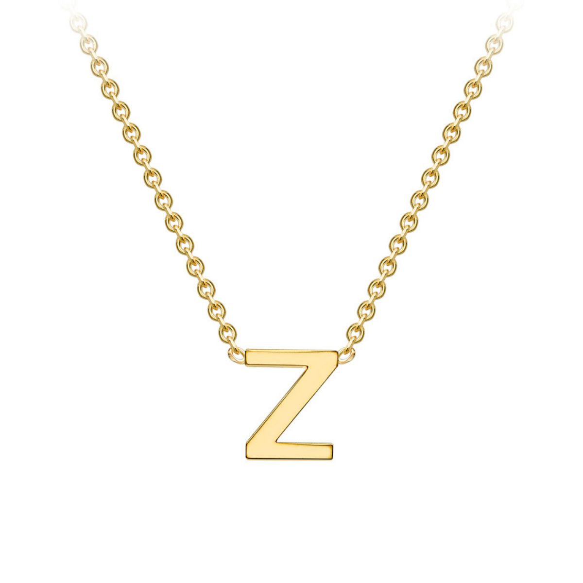 PETITE INITIAL NECKLACE | 9K SOLID GOLD
