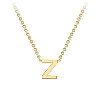 PETITE INITIAL NECKLACE | 9K SOLID GOLD