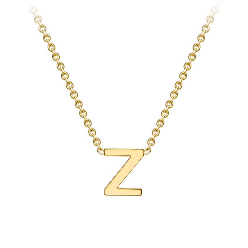 PETITE INITIAL NECKLACE | 9K SOLID GOLD