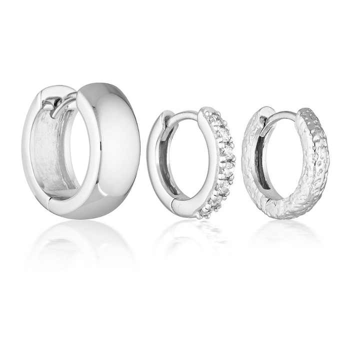 AMORA EARRING SET | SILVER
