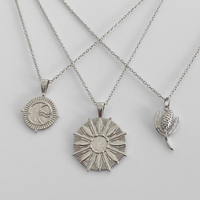 FREESTONE MOON & WATER NECKLACE | SILVER