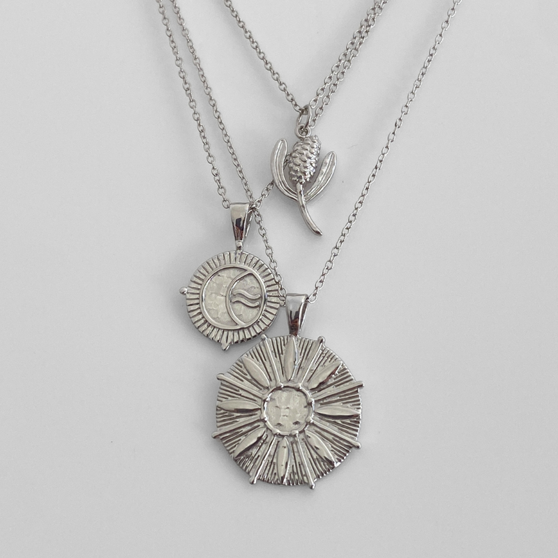 FREESTONE BANKSIA NECKLACE | SILVER