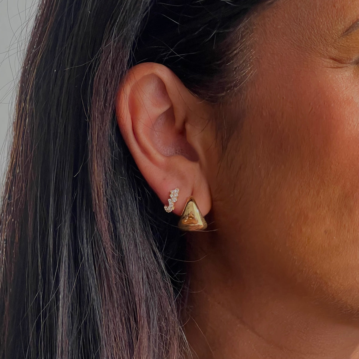 DEMI HOOPS | GOLD