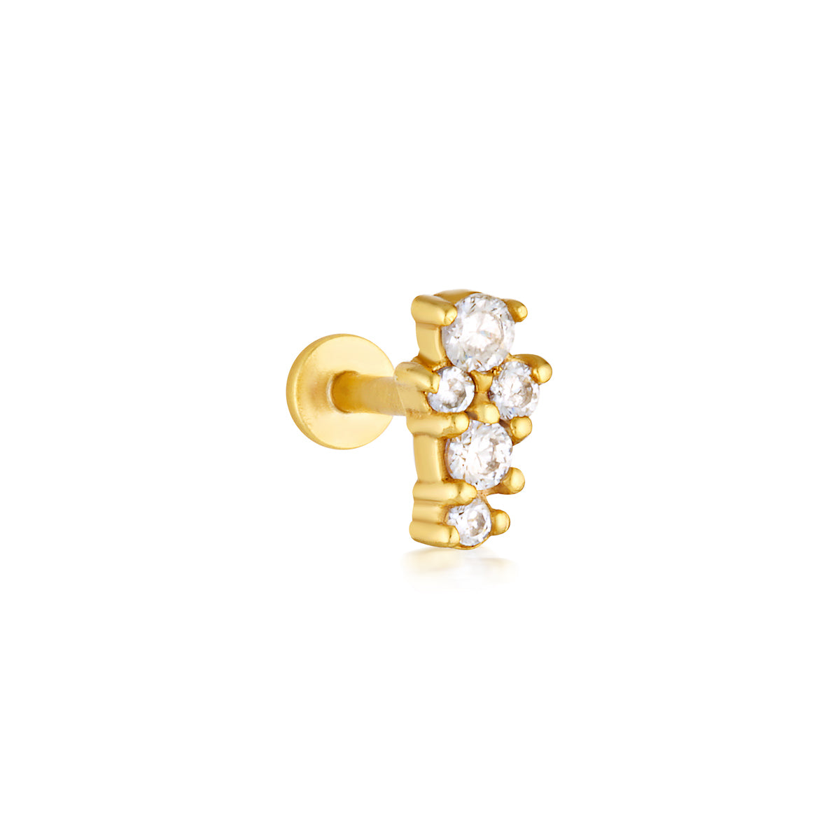 Covey Flatback Stud - Gold