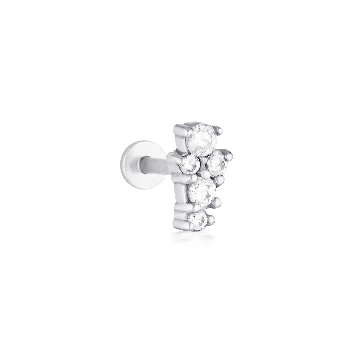 Covey Flatback Stud - Silver