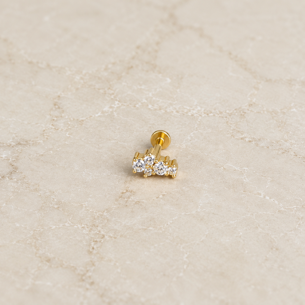 Covey Flatback Stud - Gold