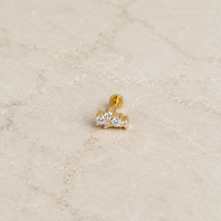 Covey Flatback Stud - Gold