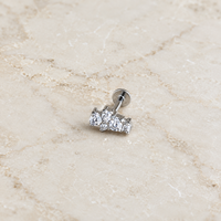 Covey Flatback Stud - Silver