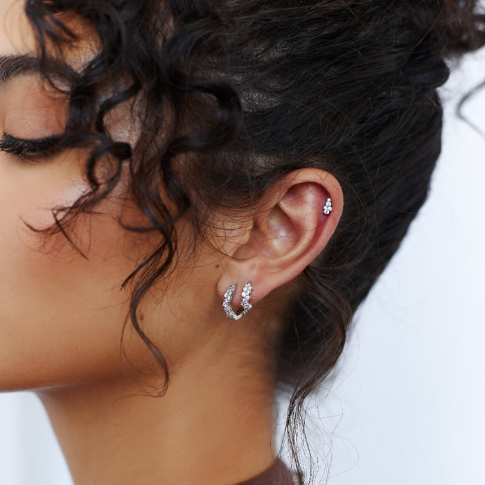 Covey Flatback Stud - Silver
