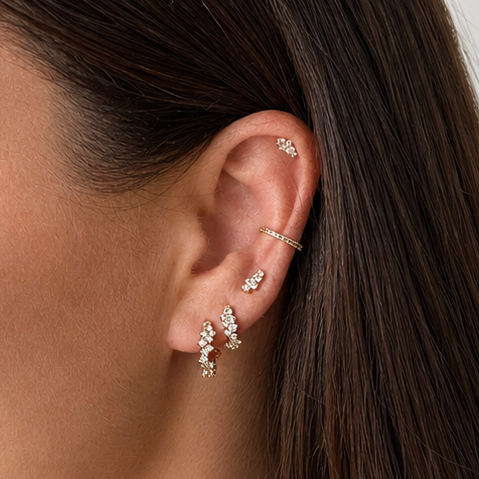 Covey Flatback Stud - Gold