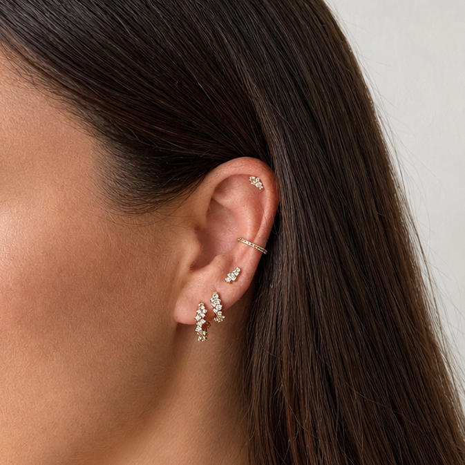 Covey Flatback Stud - Gold