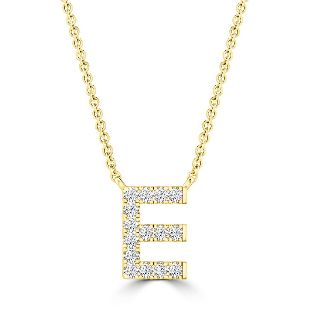 DIAMOND INITIAL NECKLACE | 9K SOLID GOLD