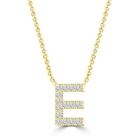 DIAMOND INITIAL NECKLACE | 9K SOLID GOLD