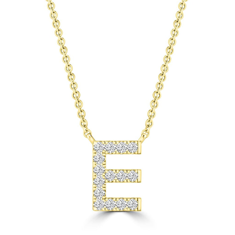 DIAMOND INITIAL NECKLACE | 9K SOLID GOLD