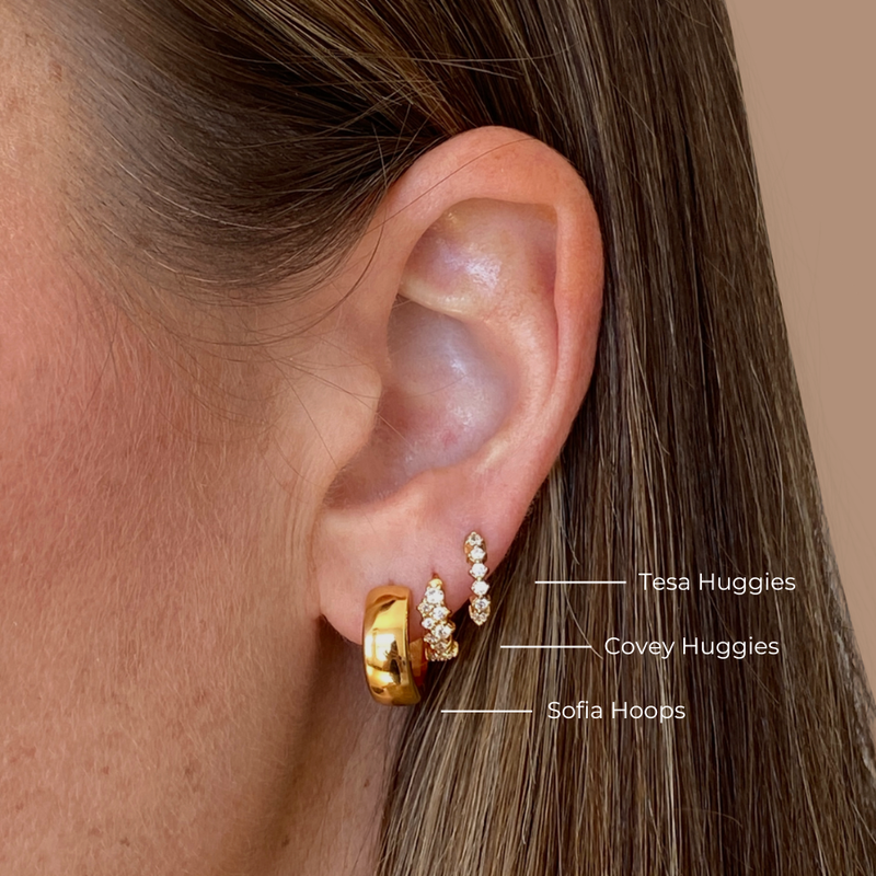 DESIRE EARRING SET | GOLD