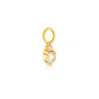SINGLE DROPLET CHARM | GOLD