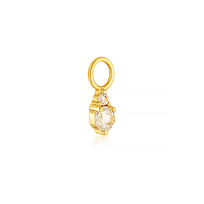 SINGLE DROPLET CHARM | GOLD