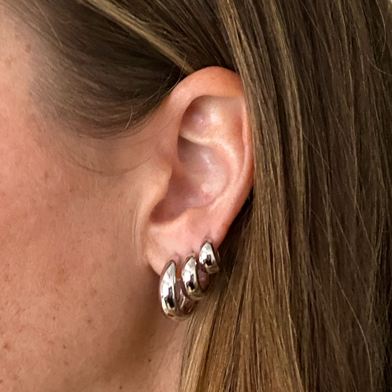 TULLY HOOPS 15MM | SILVER