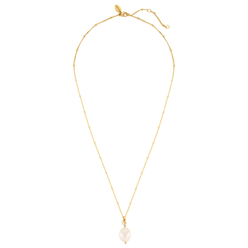 CELINE PEARL NECKLACE | GOLD