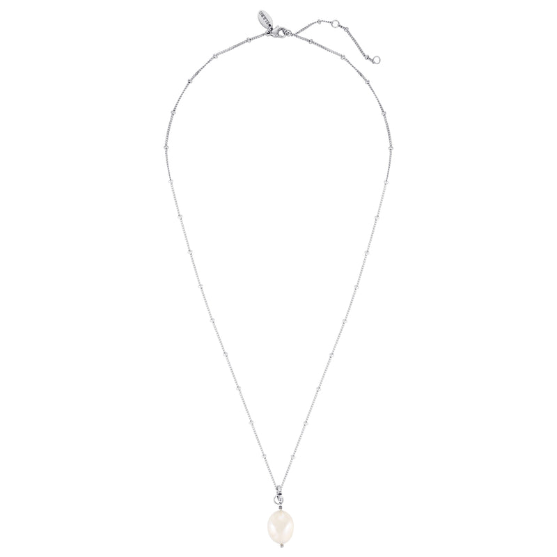 CELINE PEARL NECKLACE | SILVER