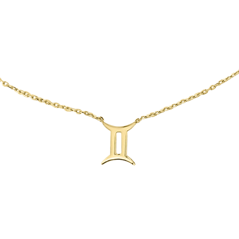 GEMINI ZODIAC NECKLACE | 9K SOLID GOLD