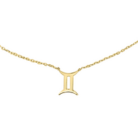 GEMINI ZODIAC NECKLACE | 9K SOLID GOLD