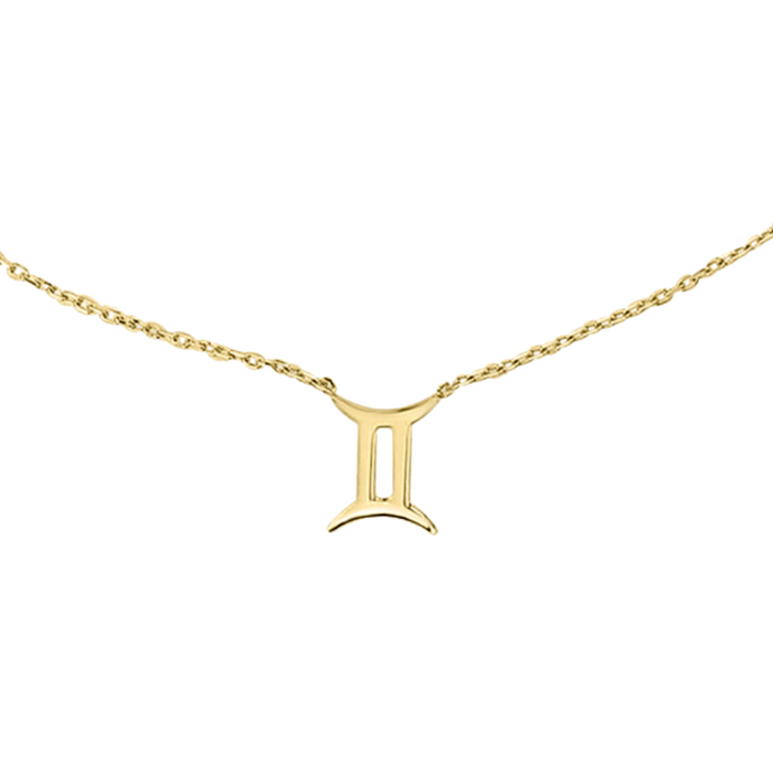 GEMINI ZODIAC NECKLACE | 9K SOLID GOLD