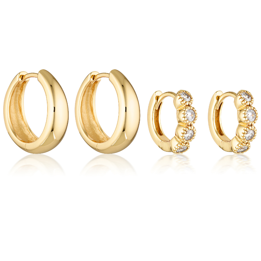 TULLY HOOPS & ELARA HUGGIES | GOLD