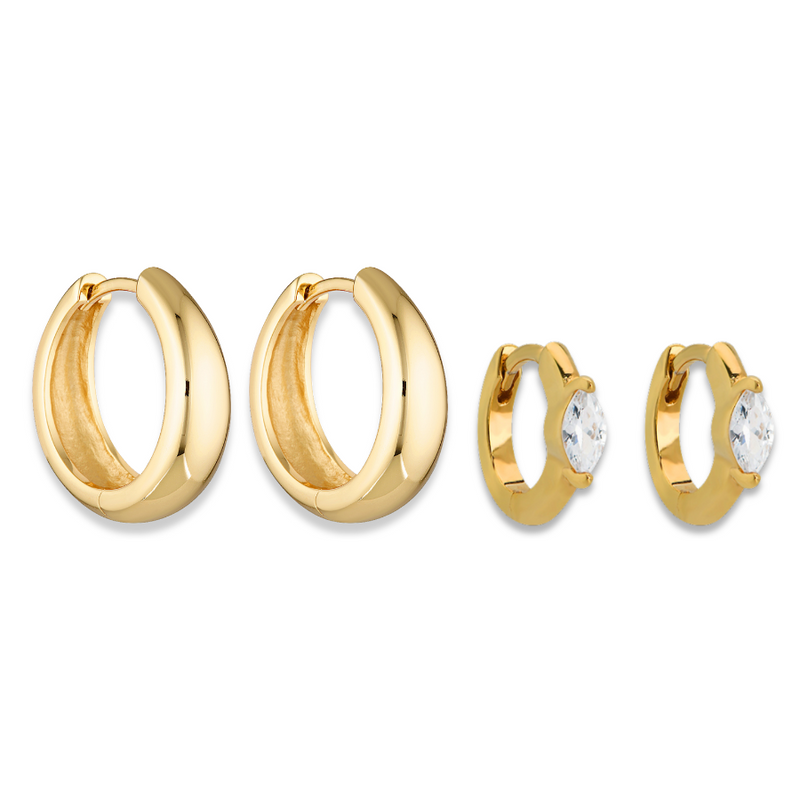 TULLY HOOPS & MARQUISE HUGGIES | GOLD