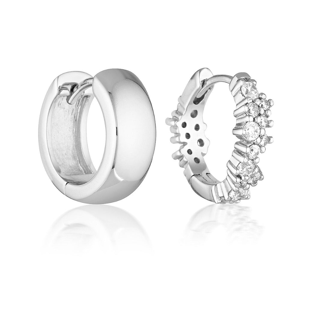 SOFIA HOOPS & COVEY HOOPS | SILVER