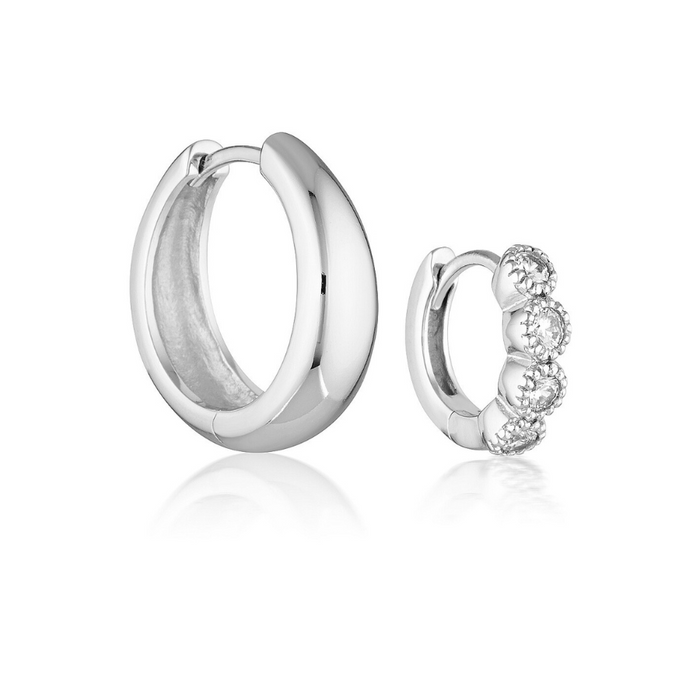 TULLY HOOPS & ELARA HUGGIES | SILVER