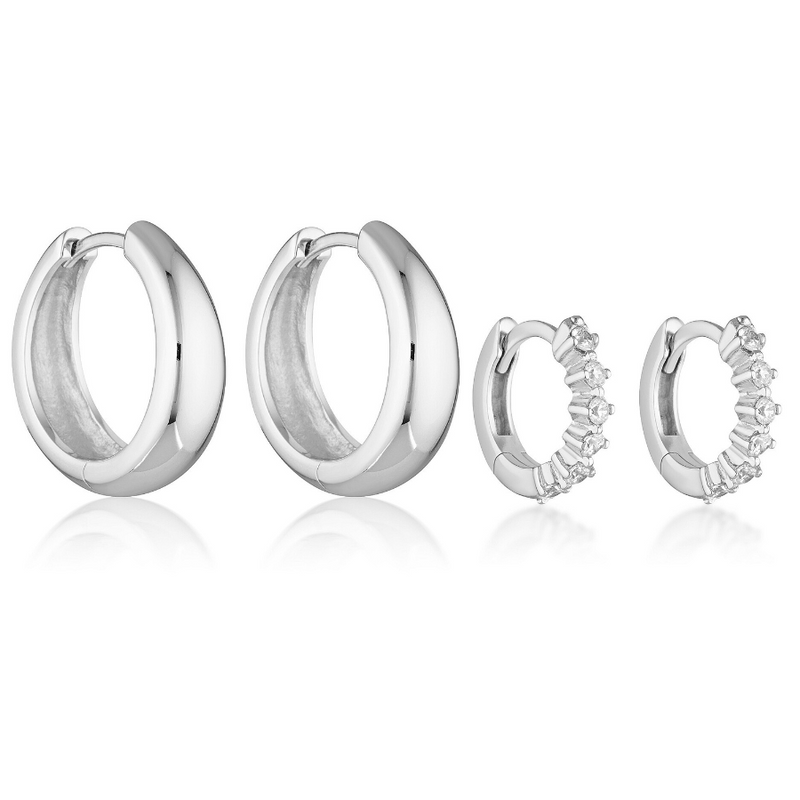 TULLY HOOPS & TESA HUGGIES | SILVER
