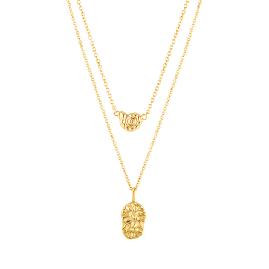 TARNI & CONCH SHELL NECKLACE BUNDLE | GOLD