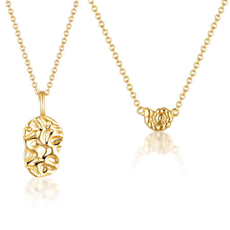 TARNI & CONCH SHELL NECKLACE BUNDLE | GOLD