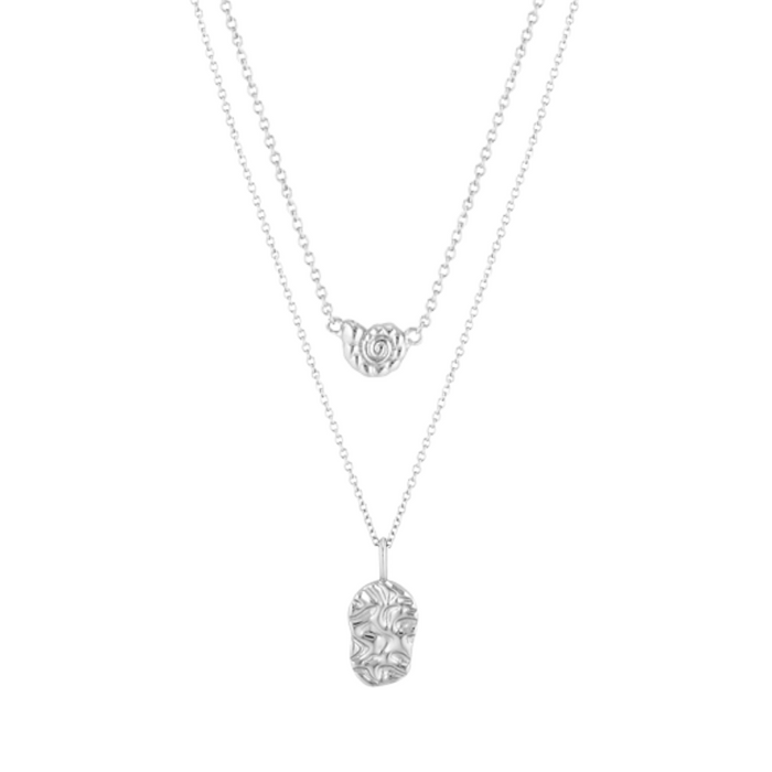 TARNI & CONCH SHELL NECKLACE BUNDLE | SILVER