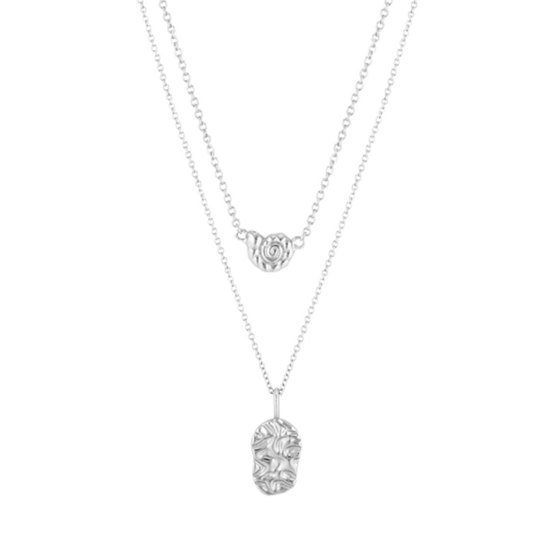 TARNI & CONCH SHELL NECKLACE BUNDLE | SILVER