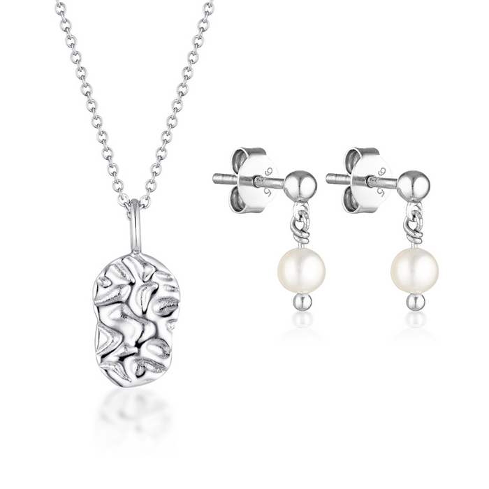 TARNI NECKLACE & SOMA STUDS | SILVER